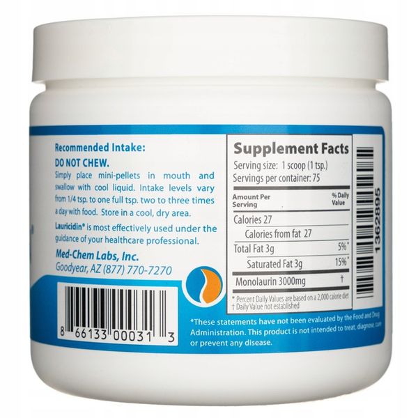 LAURICIDIN 227 G W PEŁNI NATURALNY SUPLEMENT DIETY zdjęcie 2