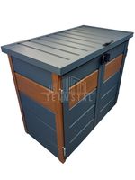 Zabudowa koszy na śmieci obudowa kubłów 120x65x110 cm 2x120L TS595