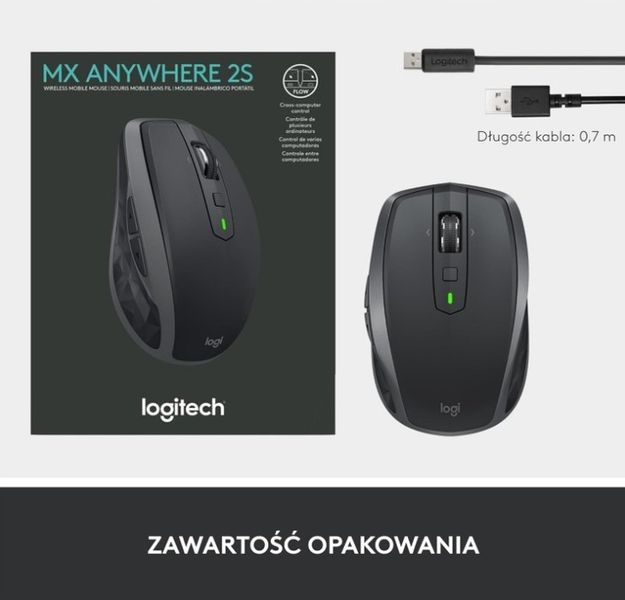 MYSZ BEZPRZEWODOWA LOGITECH MX ANYWHERE 2S BLUETOOTH EDITION 910-007231 zdjęcie 6