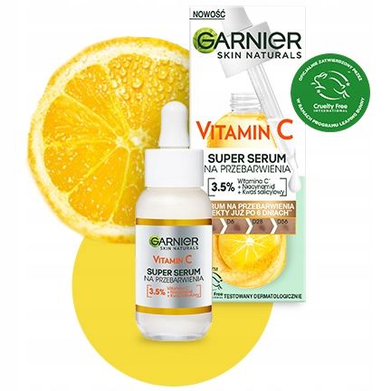 Garnier Vitamin C Serum Do Twarzy Kwas Salicylowy + Niacymid 30 ml na Arena.pl