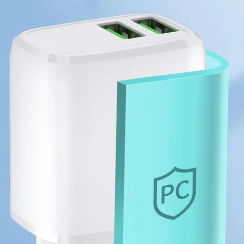 ładowarka sieciowa wozinsky cuwcw 2,4a 2 x usb-a - biała na Arena.pl