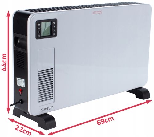 Grzejnik elektryczny 2300W KONWEKTOROWY termostat WIFI aplikacja PILOT na Arena.pl