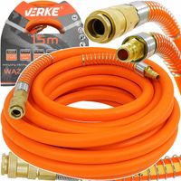 Wąż pneumatyczny do kompresora zakuwany 1/2 PVC+NBR 12x17mm 15m gumowy