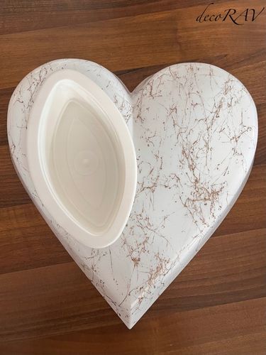 SERCE na Grób RÓŻNE KOLORY Podstawa na Stroik Wzór Marmur Kompozycja na Arena.pl