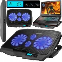 PODSTAWKA CHŁODZĄCA POD LAPTOPA GAMINGOWA CICHA DUŻA 17" Z PODŚWIETLENIEM