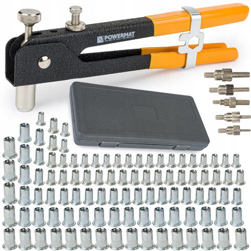 NITOWNICA ręczna do nitonakrętek M3-M8 zestaw 105 elementów na Arena.pl