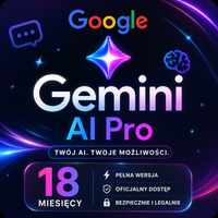 Google AI Pro Gemini Advanced VEO 18 Miesięcy | Na Własnym Koncie