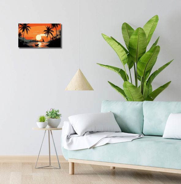 Obraz 40x20cm Tropikalny spokój zdjęcie 2