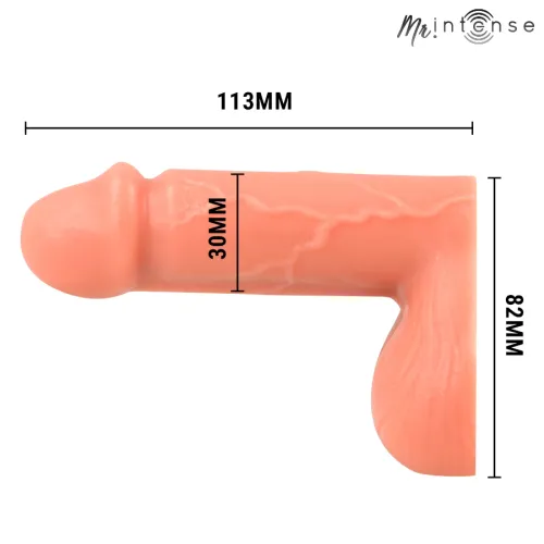 mr intense floppy packer s - anatomiczny model silikonowy, beżowy na Arena.pl