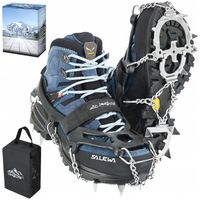 RACZKI NA BUTY TURYSTYCZNE ANTYPOŚLIZGOWE ŁAŃCUCHY KOLCE TREKKINGOWE +