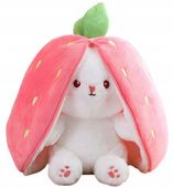 PLUSZAK MASKOTKA MARCHEWKA KRÓLIK PLUSZOWY DLA DZIECI TRUSKAWKA DUŻY 25 CM