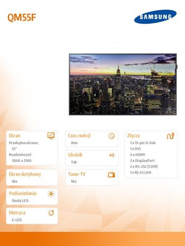 Samsung 55' QM55F na Arena.pl