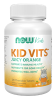 NOW FOODS Kid Vits Juicy Orange - Witaminy i minerały dla dzieci (120 tab.)