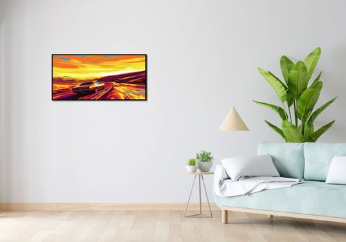 Plakat 91,3x44,5cm Pędź Przed Siebie na Arena.pl