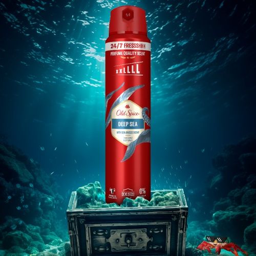 Old Spice Deep Sea, świeżość 24/7, Dezodorant w sprayu dla mężczyzn 250ml na Arena.pl