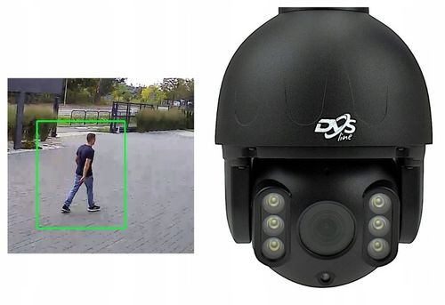 BEZPRZEWODOWA KAMERA OBROTOWA ZEWNĘTRZNA WIFI CZARNA 8Mpx 4K MONITORING DVS na Arena.pl