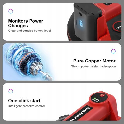 Automatyczna akumulatorowa elektryczna przyssawka próżniowa 2 x na Arena.pl