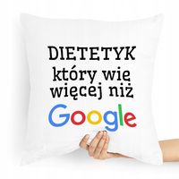 Prezent Poduszka Dla Dietetyka Dietetyczki Prezent Z Nadrukiem Ze Zdjęciem