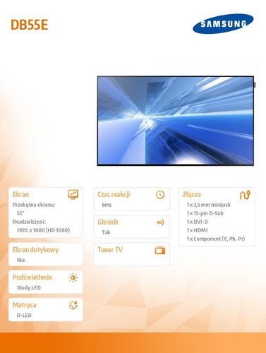 Samsung 55' DB55E na Arena.pl
