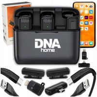 2x Mikrofon Bezprzewodowy Krawatowy do Telefonu USB C IPhone 16 15 14 13 12