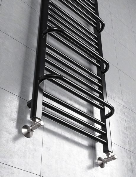 GRZEJNIK ŁAZIENKOWY POWER 480x650 CZARNY POŁYSK zdjęcie 4