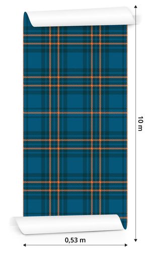 Tapeta Modna Kolorowa Szkocka Krata na Arena.pl