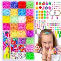 ZESTAW GUMEK GUMKI DO ROBIENIA BRANSOLETEK KREATYWNY MOCNE XXL KOLORY