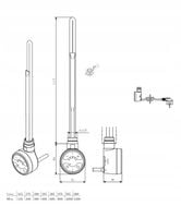 TERMA Grzałka elektryczna grzejnika MOA 600W BIAŁA
