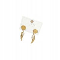 Xuping – kolczyki skrzydła stal chirurgiczna złote