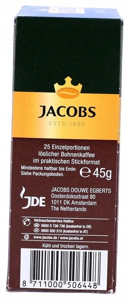 Kawa rozpuszczalna Jacobs Espresso w saszetkach 3x25 saszetek 45g z Niemiec zdjęcie 4