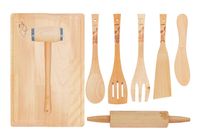 ZESTAW PRZYBORÓW KUCHENNYCH 8 EL. PRACTIC KWIATY