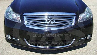 Infiniti M56 - Chromowane Listwy Grill Chrom Atrapy Zderzaka Tuning zdjęcie 3