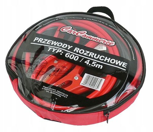 Przewody kable rozruchowe 600A / 2 x 4,5m - GRUBE na Arena.pl