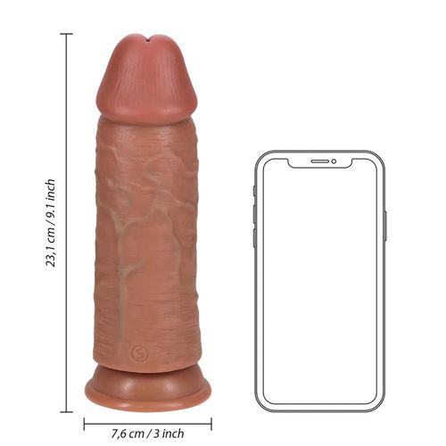 extra thick straight without balls 23 cm - tan na Arena.pl