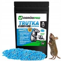 TRUTKA NA SZCZURY I MYSZY GRYZONIE GRANULAT BRODIFAKUM 1KG BARDZO