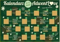 KALENDARZ ADWENTOWY DLA PAR ZDRAPKA ZADANIA W RAMCE [A4] ADWENT LOVE