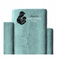 Ręcznik z haftem 140x70 cm bawełniany prezent z imieniem DLA TATY