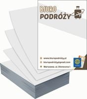 Ulotki A6 reklamowe firmowe 100szt dużo różnych wzorów BIURO PODRÓŻY