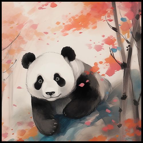 Plakat 80x80cm Panda wśród Klonów na Arena.pl