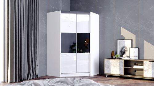 Garderoba Szafa Narożna PARIS drzwi przesuwne na Arena.pl