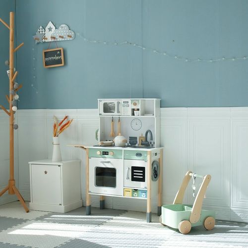KUCHNIA DREWNIANA INTERAKTYWNA z Pralką Zmywarką Tablica Kredowa dla Dzieci na Arena.pl