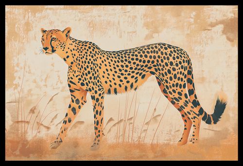Plakat 45x30cm Gepard w Ruchu na Arena.pl