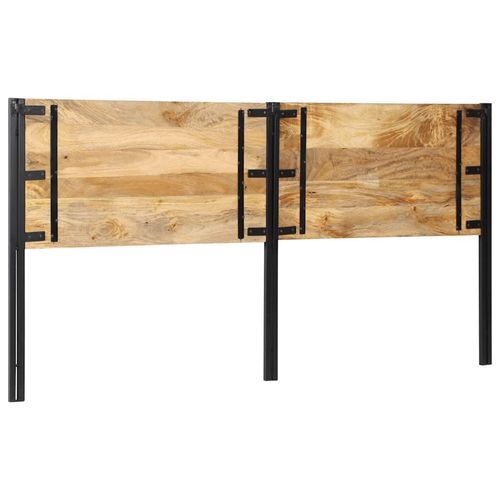 Zagłówek 200 cm lite drewno mango i żelazo na Arena.pl