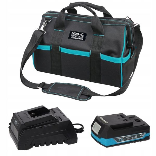 KLUCZ UDAROWY DEDRA akumulatorowy SAS+ALL 2Ah 350Nm 1/2" +Torba narzędziowa zdjęcie 9