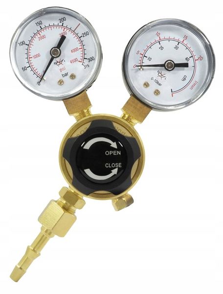 Reduktor butlowy seria MINI Ar/CO2 Ar / CO2 2 manometry BestSchweissen.de zdjęcie 2
