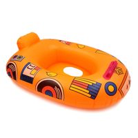 DMUCHANE KOŁO PONTON Z SIEDZISKIEM DO NAUKI PŁYWANIA POMARAŃCZOWE