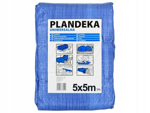 Plandeka 60g 5m x 5m Niebieska na Arena.pl