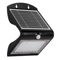Kinkiet Solarny Butterfly 3,2W Czarny