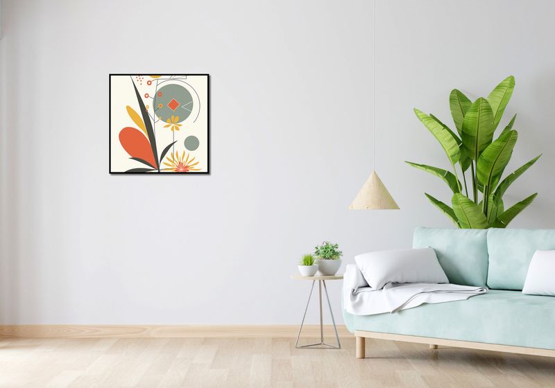 Plakat 60x60cm Geometryczny Ogród zdjęcie 4