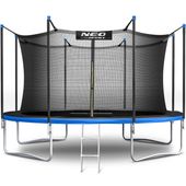 Trampolina ogrodowa 12ft/374cm z siatką wewnętrzną i drabinką Neo-Sport